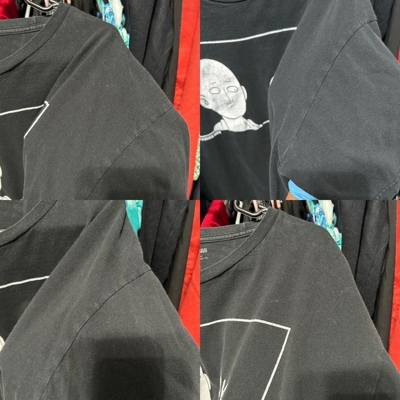 One Punch Man Black and White Cracked Graphic Tshirt Size 2XL - "Kieth" - Picture 9 of 16